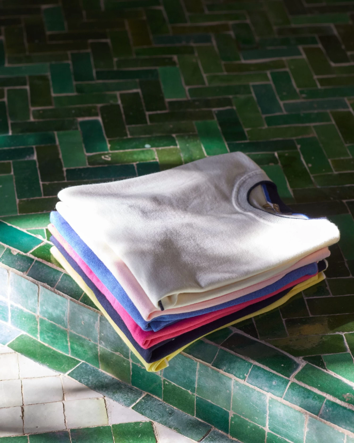 Women's Cotton Cashmere T-Shirt Navy Blue 8 Women's Cotton Cashmere T-Shirt Navy Blue - Image 6