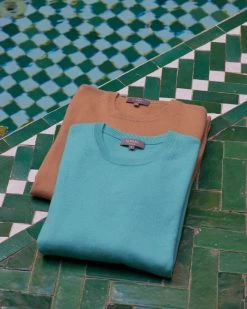 Women's Evie Classic Round Neck Cashmere Jumper Sahara Brown -Cozy Fashion Shop 16 0L3A1548