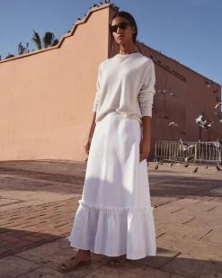 Women's Metal Trim Round Neck Jumper Ivory White Sparkle 19 Women's Metal Trim Round Neck Jumper Ivory White Sparkle -Cozy Fashion Shop 2311 AS NPEAL 03 0446