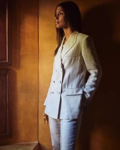 Women's Ava Double Breasted Linen Jacket Oat Brown 13 Women's Ava Double Breasted Linen Jacket Oat Brown -Cozy Fashion Shop 2311 AS NPEAL 20 1425