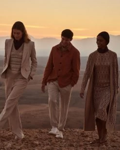 Women's Jacquard Knit Silk Cashmere Cardigan Multi -Cozy Fashion Shop 2311 AS NPEAL 27 1856