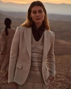 Women's Chloe Linen Jacket Oat Brown 17 Women's Chloe Linen Jacket Oat Brown -Cozy Fashion Shop 2311 AS NPEAL 27 1906 b7c2464a 177e 4a51 b2f5 dbce6f8e36e1