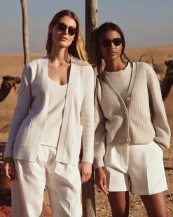 Women's Cardigan With Metal Trim Ivory White Sparkle -Cozy Fashion Shop 2311 AS NPEAL 48 3069 1 8d773e98 b918 4394 85b8 09ba44261be6