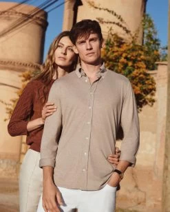 Women's Emilia Cable Round Neck Cashmere Jumper Terracotta Brown 17 Women's Emilia Cable Round Neck Cashmere Jumper Terracotta Brown -Cozy Fashion Shop 2311 AS NPEAL 61 3777