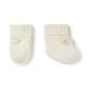 Cable Cashmere Booties New Ivory White -Cozy Fashion Shop AW21 NPC000030 N68 1