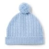 Cashmere Cable Hat Cornflower Blue -Cozy Fashion Shop AW21 NPC000031 C31 1