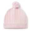Cashmere Cable Hat Pale Pink 1 Cashmere Cable Hat Pale Pink -Cozy Fashion Shop AW21 NPC000031 P33 1