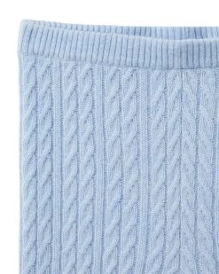 Cable Cashmere Leggings Cornflower Blue -Cozy Fashion Shop AW21 NPC000032 C31 3