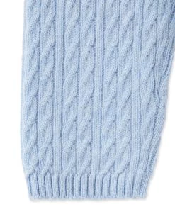 Cable Cashmere Leggings Cornflower Blue -Cozy Fashion Shop AW21 NPC000032 C31 4