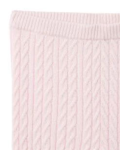 Cable Cashmere Leggings Pale Pink -Cozy Fashion Shop AW21 NPC000032 P33 3