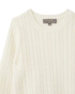 Cable Cashmere Jumper New Ivory White -Cozy Fashion Shop AW21 NPC000033B N68 3