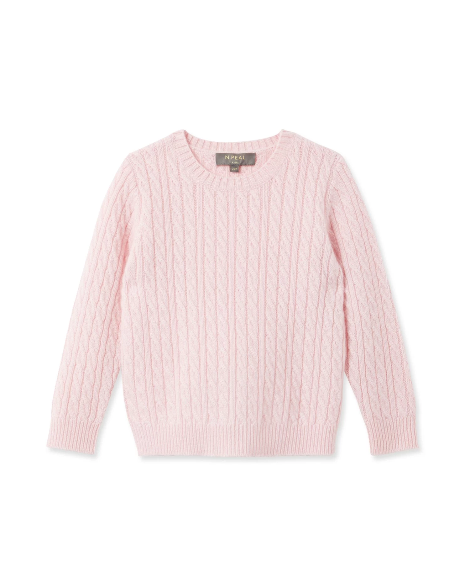 Cable Cashmere Jumper Pale Pink 3 Cable Cashmere Jumper Pale Pink