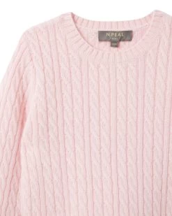 Cable Cashmere Jumper Pale Pink 8 Cable Cashmere Jumper Pale Pink -Cozy Fashion Shop AW21 NPC000033B P33 3