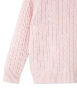 Cable Cashmere Jumper Pale Pink 9 Cable Cashmere Jumper Pale Pink -Cozy Fashion Shop AW21 NPC000033B P33 4