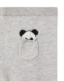 Panda Pocket Cashmere Leggings Fumo Grey -Cozy Fashion Shop AW21 NPC000045 FNI 3