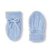 Cable Cashmere Mittens Cornflower Blue -Cozy Fashion Shop AW21 NPC000060 C31 1