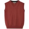 Boys Cashmere Slipover Brick Red