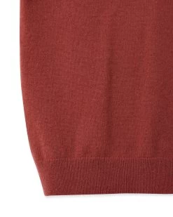 Boys Cashmere Slipover Brick Red -Cozy Fashion Shop AW21 NPC000112R B52 4