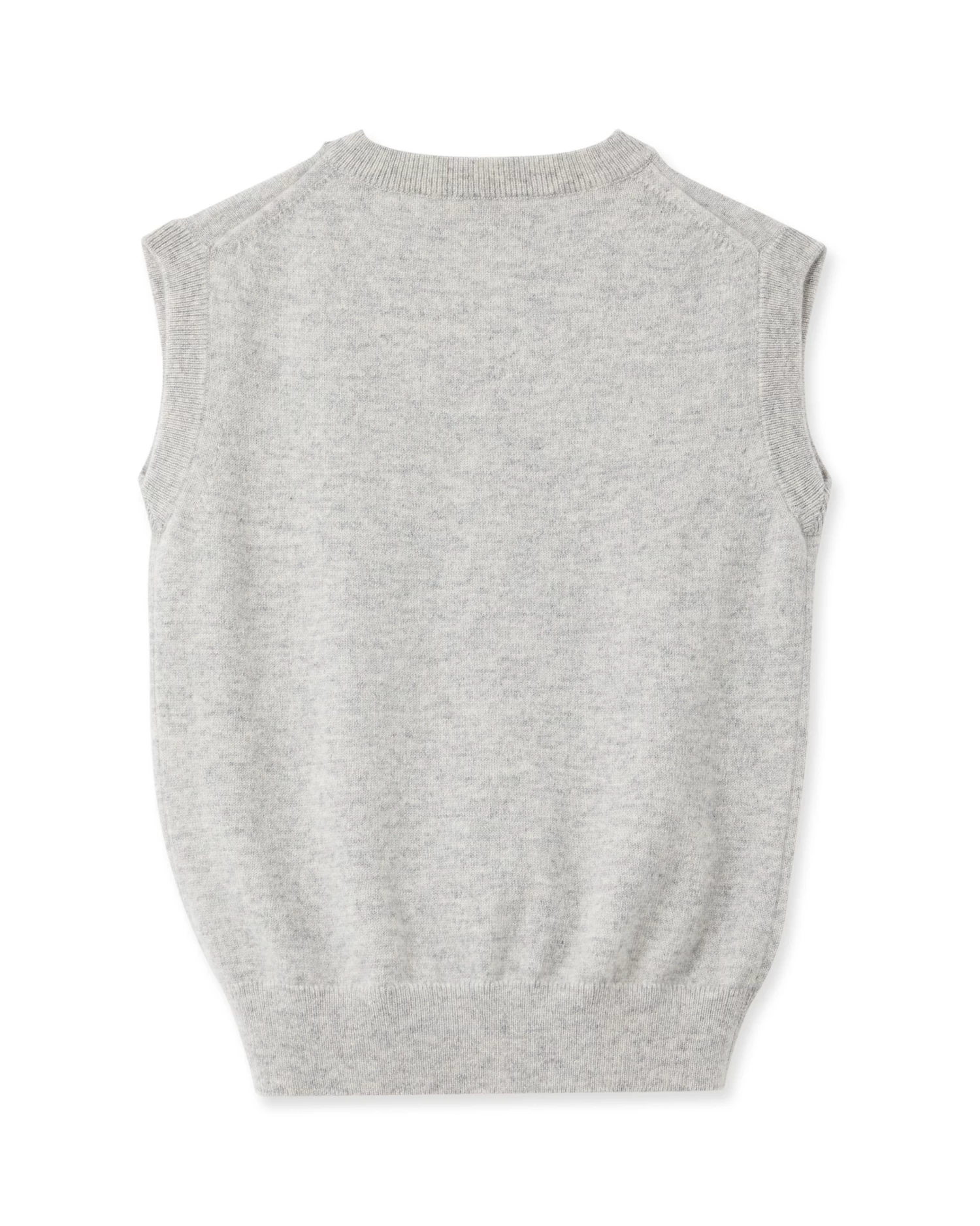 Boys Cashmere Slipover Fumo Grey 4 Boys Cashmere Slipover Fumo Grey - Image 2