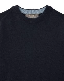 Boys Round Neck Cashmere Jumper Navy Blue -Cozy Fashion Shop AW21 NPC000132R N69 3 f312844a 8874 4218 b712 4aa6f464c62d