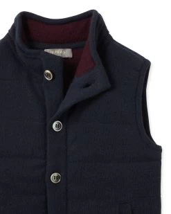 Boys Mall Cashmere Gilet Navy Blue -Cozy Fashion Shop AW21 NPC000219B NDP 3