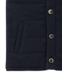 Boys Mall Cashmere Gilet Navy Blue -Cozy Fashion Shop AW21 NPC000219B NDP 4