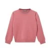 Girls Round Neck Cashmere Jumper Heather Pink