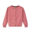 Girls Round Neck Cashmere Cardigan Heather Pink -Cozy Fashion Shop AW21 NPC001802B H19 1