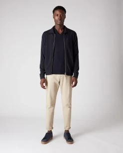 Men's Burlington V Neck Cashmere Jumper Navy Blue -Cozy Fashion Shop AW21 NPG000106 N60 3