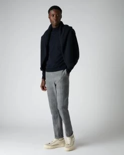 Men's Conduit Fine Gauge Cashmere Jumper Navy Blue -Cozy Fashion Shop AW21 NPG000130R NVY 3