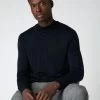 Men's Conduit Fine Gauge Cashmere Jumper Navy Blue