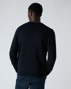 Men's Curzon Fine Gauge Cashmere Cardigan Navy Blue -Cozy Fashion Shop AW21 NPG000131R NVY 4