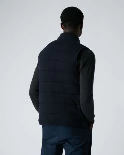 Men's Mall Quilted Cashmere Gilet Navy Blue -Cozy Fashion Shop AW21 NPG000219B NDC 4