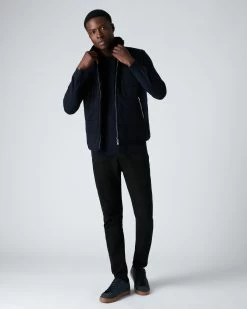 Men's Vermont Fur Lined Gilet Navy Blue -Cozy Fashion Shop AW21 NPG000219E NNY 3