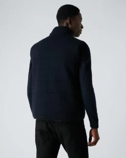 Men's Vermont Fur Lined Gilet Navy Blue -Cozy Fashion Shop AW21 NPG000219E NNY 4