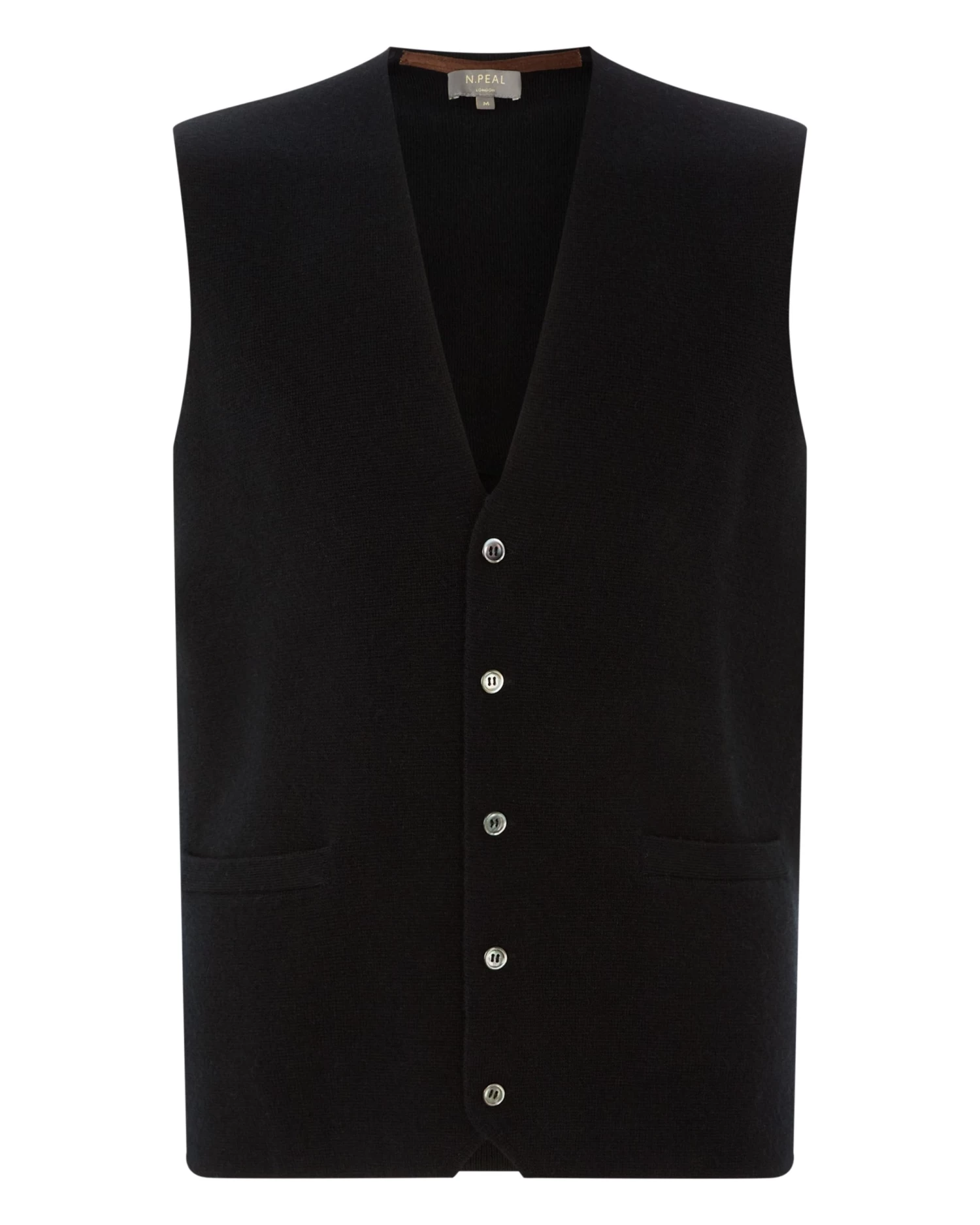 Men's Chelsea Cashmere Waistcoat Black 4 Men's Chelsea Cashmere Waistcoat Black - Image 2