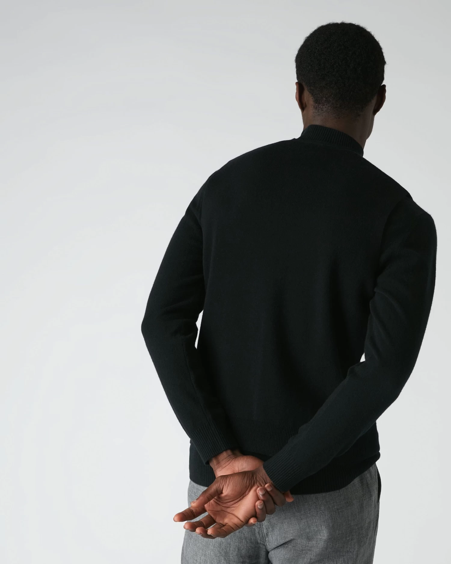 Men's Chelsea Cashmere Waistcoat Black 6 Men's Chelsea Cashmere Waistcoat Black - Image 4