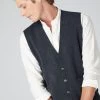 Men's Chelsea Cashmere Waistcoat Dark Charcoal Grey -Cozy Fashion Shop AW21 NPG000221 DKC 1