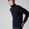 Men's Richmond Cable Cashmere Cardigan Navy Blue -Cozy Fashion Shop AW21 NPG000223 N60 1