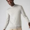 Men's Fine Gauge Cashmere Mock Turtle Neck Jumper Fumo Grey -Cozy Fashion Shop AW21 NPG000300 FUM 5