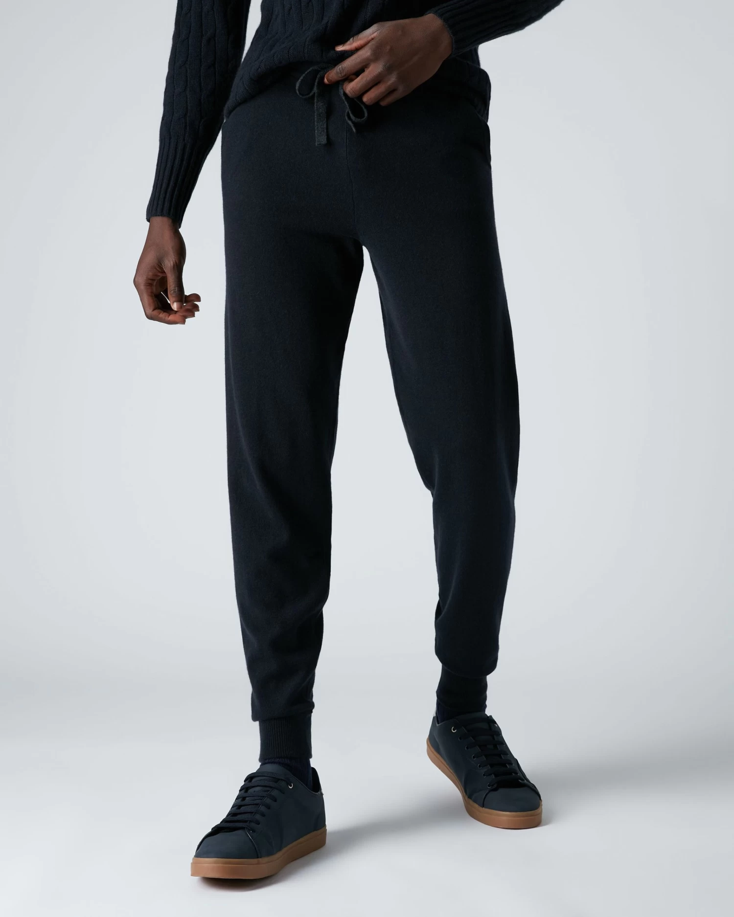 Men's Brompton Cashmere Jogger Navy Blue 5 Men's Brompton Cashmere Jogger Navy Blue - Image 3