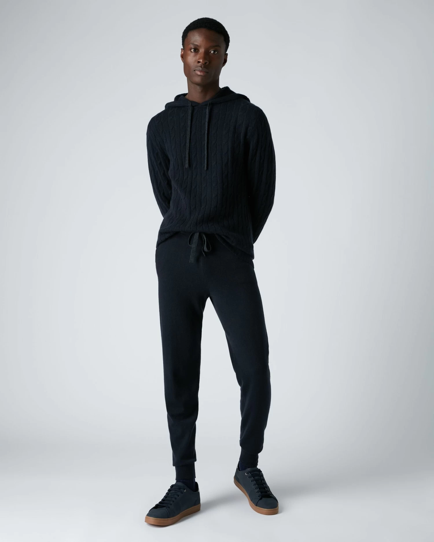 Men's Brompton Cashmere Jogger Navy Blue 3 Men's Brompton Cashmere Jogger Navy Blue