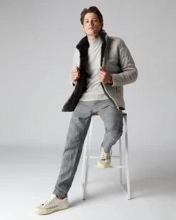 Men's Whistler Fur Quilted Jacket Fumo Grey -Cozy Fashion Shop AW21 NPG000452 F40 3