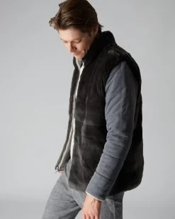 Men's Whistler Fur Quilted Jacket Fumo Grey -Cozy Fashion Shop AW21 NPG000452 F40 6