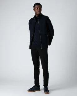 Men's Whistler Fur Quilted Jacket Navy Blue -Cozy Fashion Shop AW21 NPG000452 NNY 3