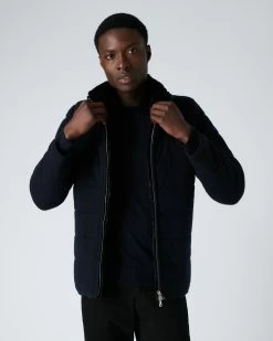 Men's Whistler Fur Quilted Jacket Navy Blue -Cozy Fashion Shop AW21 NPG000452 NNY 5