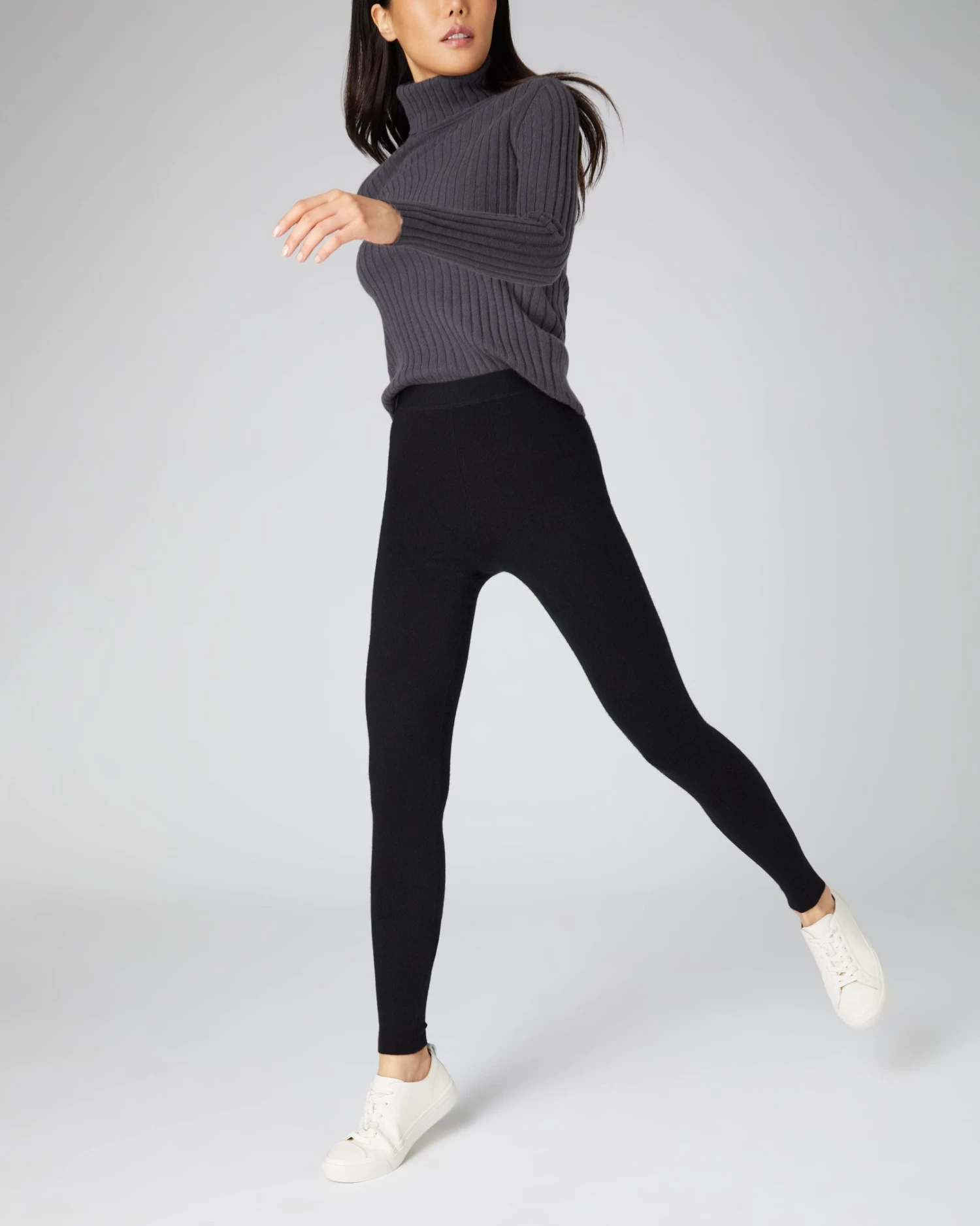 Women's Thea Cashmere Leggings Black 7 Women's Thea Cashmere Leggings Black - Image 5