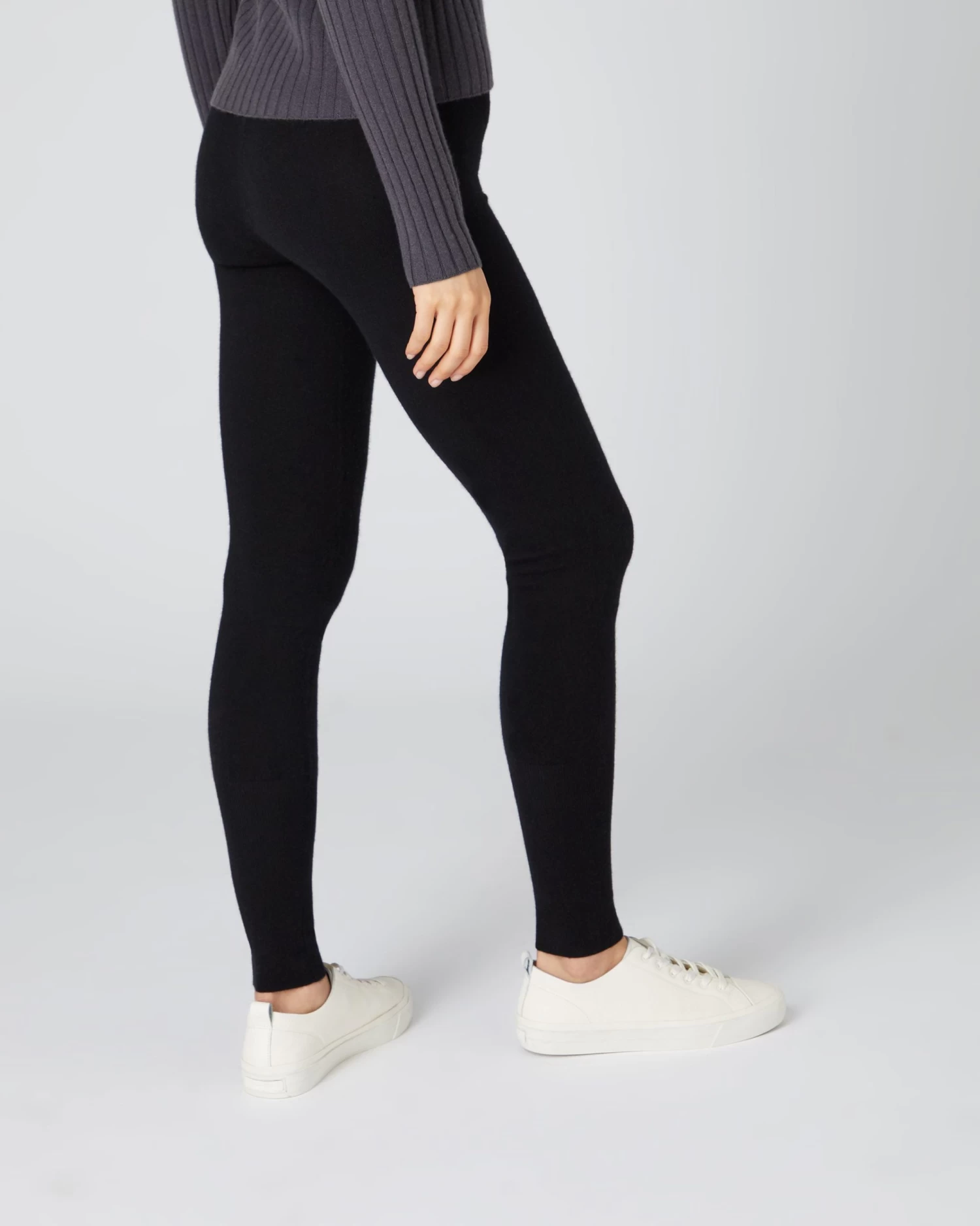 Women's Thea Cashmere Leggings Black 6 Women's Thea Cashmere Leggings Black - Image 4