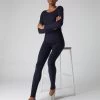 Women's Thea Cashmere Leggings Navy Blue