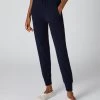 Women's Tabitha Plain Cashmere Lounge Trousers Navy Blue -Cozy Fashion Shop AW21 NPW001651D NVY 1 be89044e 53d3 4f1d a3ab 3f05fa545cbe
